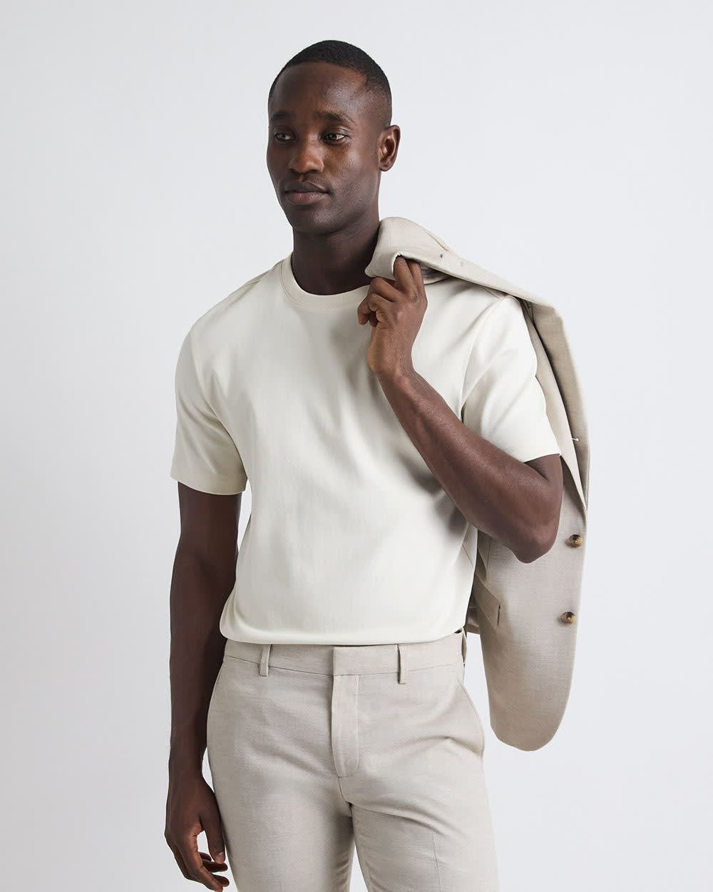 RW&CO Refined Solid Interlock Cotton Crew-Neck Tee