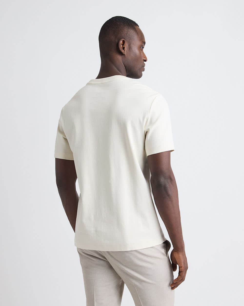 RW&CO Refined Solid Interlock Cotton Crew-Neck Tee