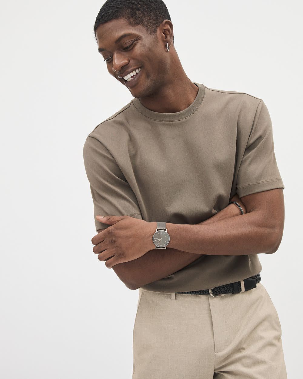 RW&CO Refined Solid Interlock Cotton Crew-Neck Tee