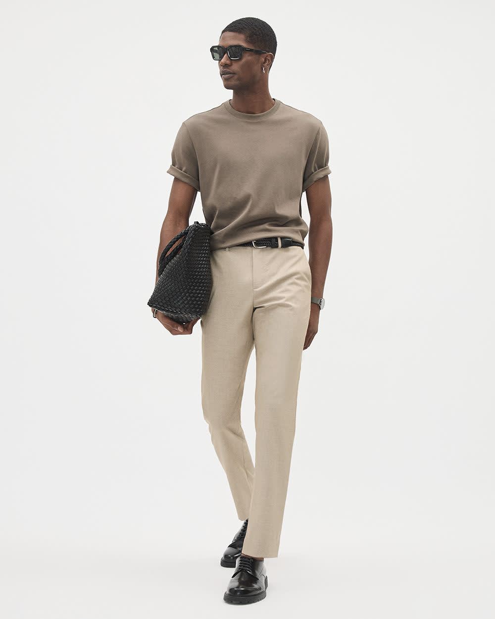 RW&CO Refined Solid Interlock Cotton Crew-Neck Tee