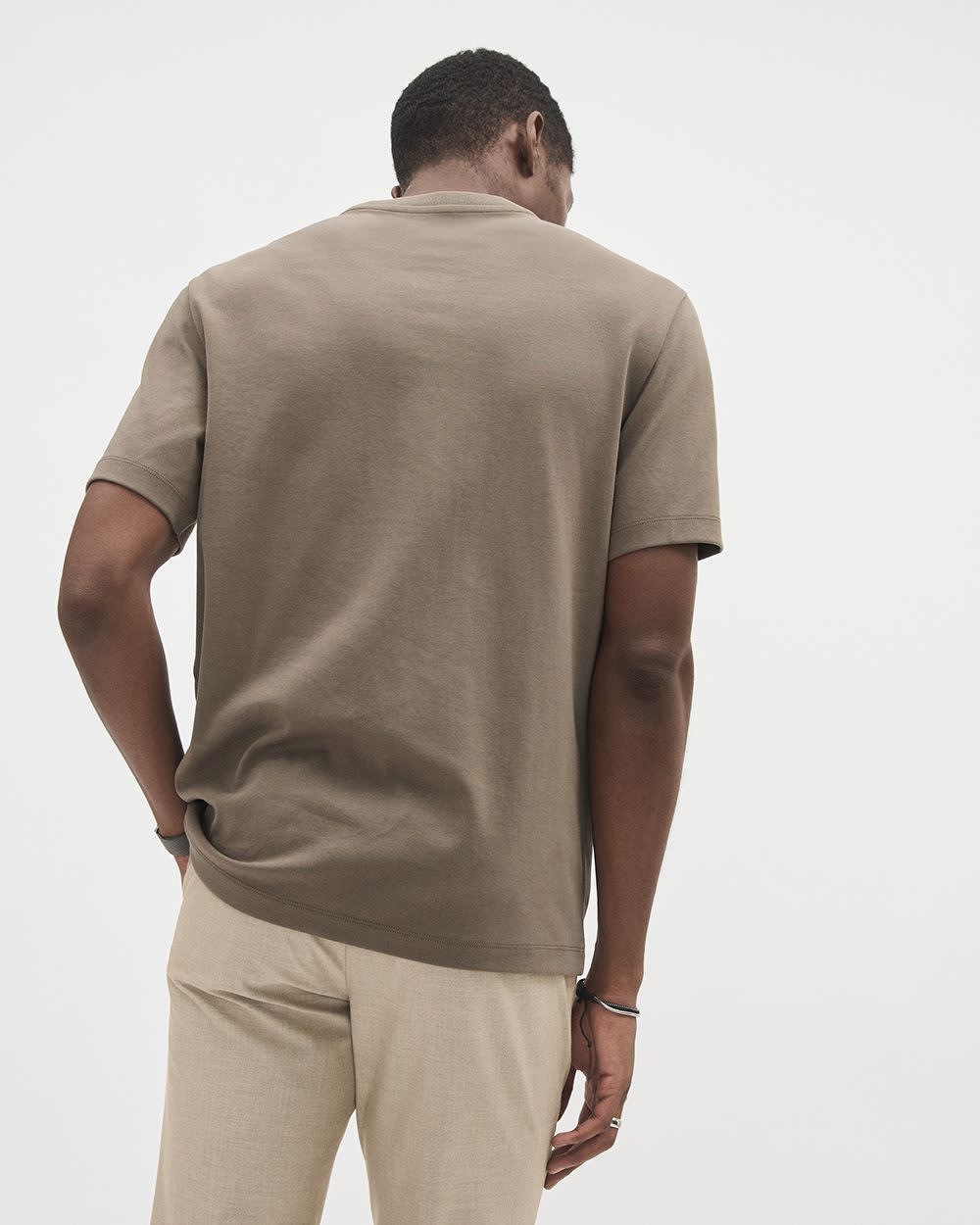 RW&CO Refined Solid Interlock Cotton Crew-Neck Tee