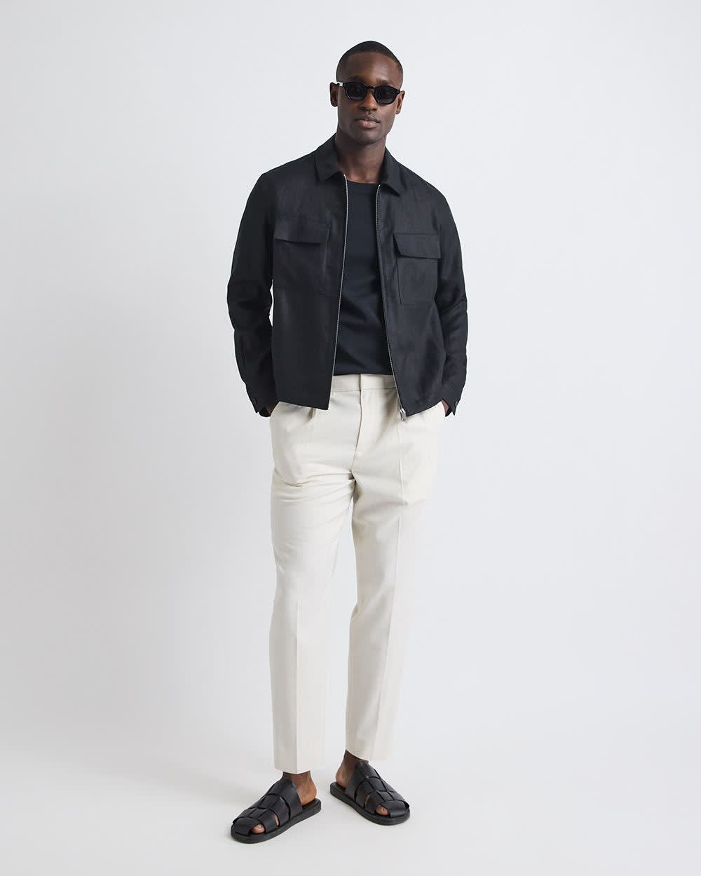 RW&CO Refined Solid Interlock Cotton Crew-Neck Tee