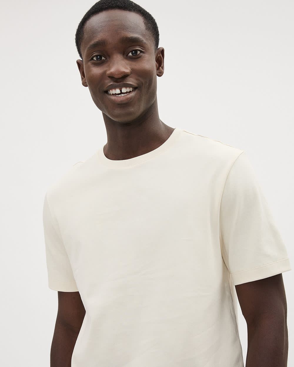 RW&CO Refined Solid Interlock Cotton Crew-Neck Tee