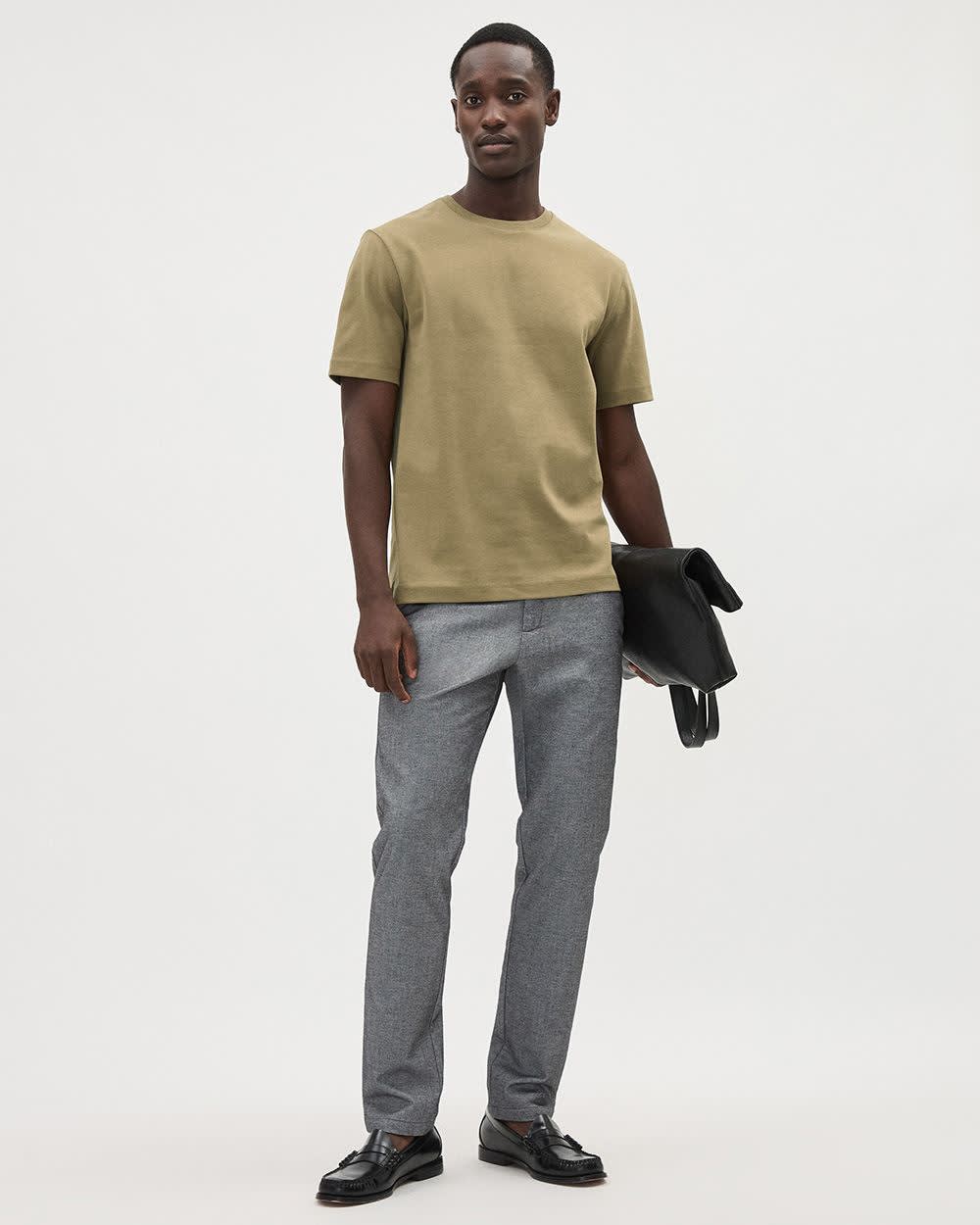 RW&CO Refined Solid Interlock Cotton Crew-Neck Tee