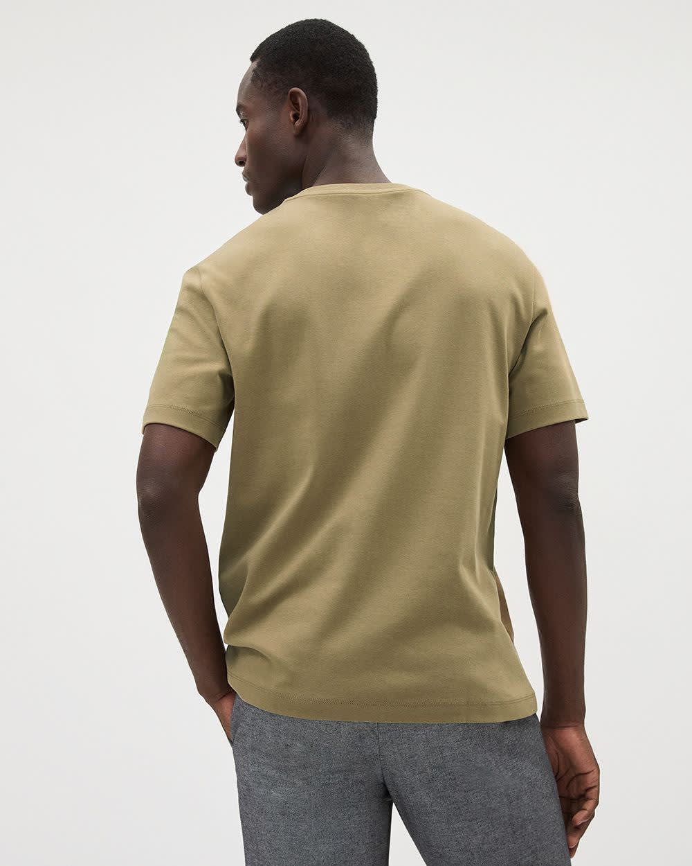 RW&CO Refined Solid Interlock Cotton Crew-Neck Tee