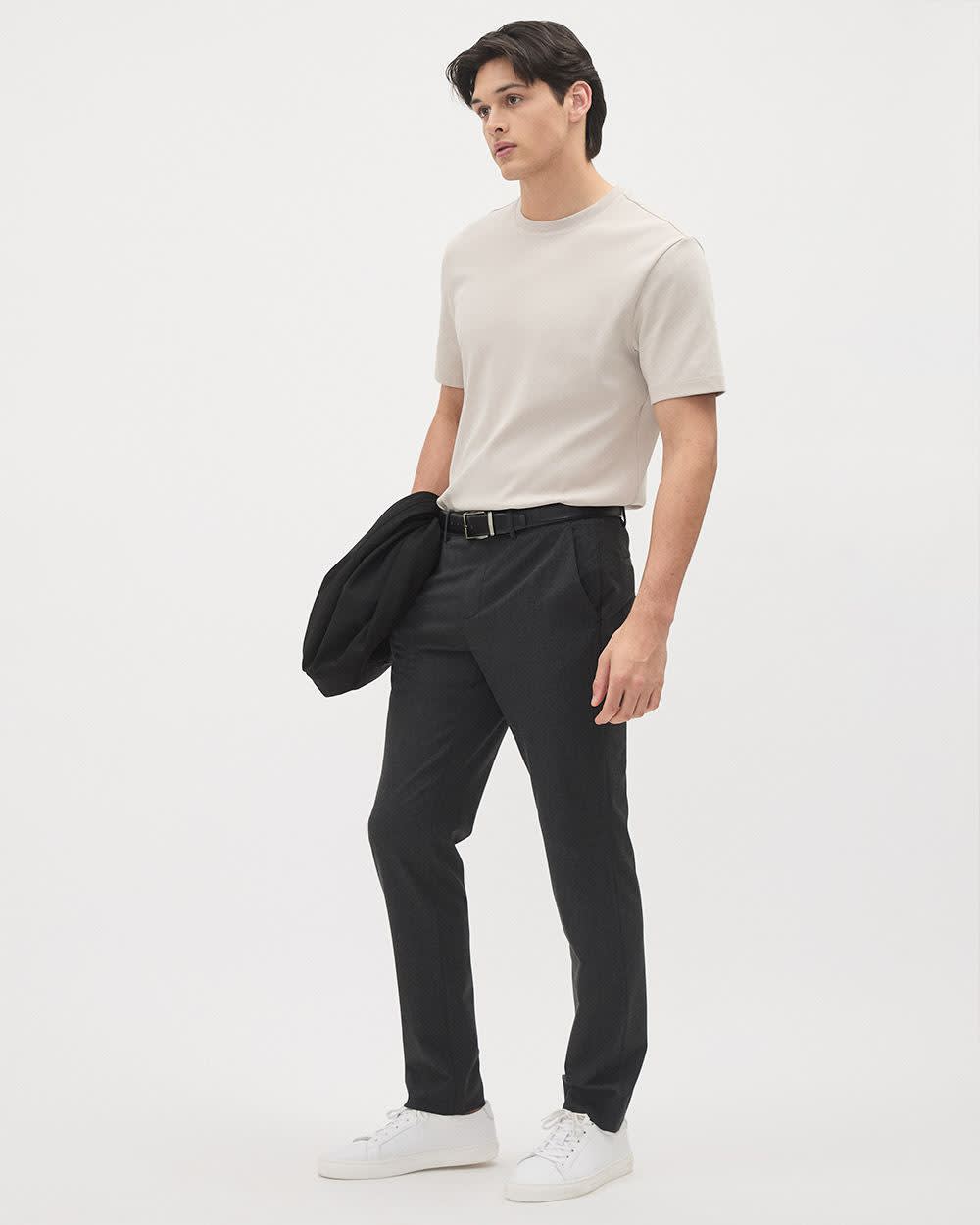 RW&CO Refined Solid Interlock Cotton Crew-Neck Tee