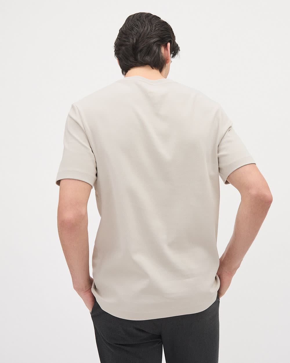 RW&CO Refined Solid Interlock Cotton Crew-Neck Tee