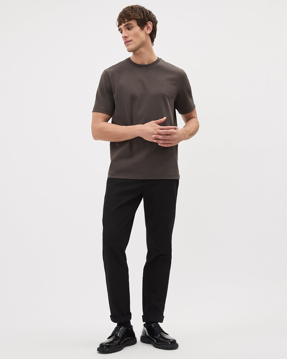 RW&CO Refined Solid Interlock Cotton Crew-Neck Tee