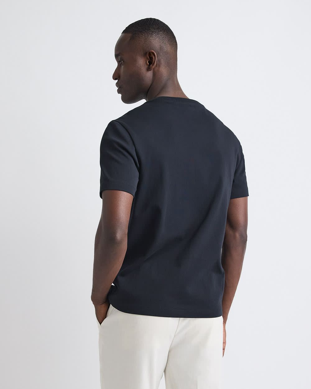 RW&CO Refined Solid Interlock Cotton Crew-Neck Tee