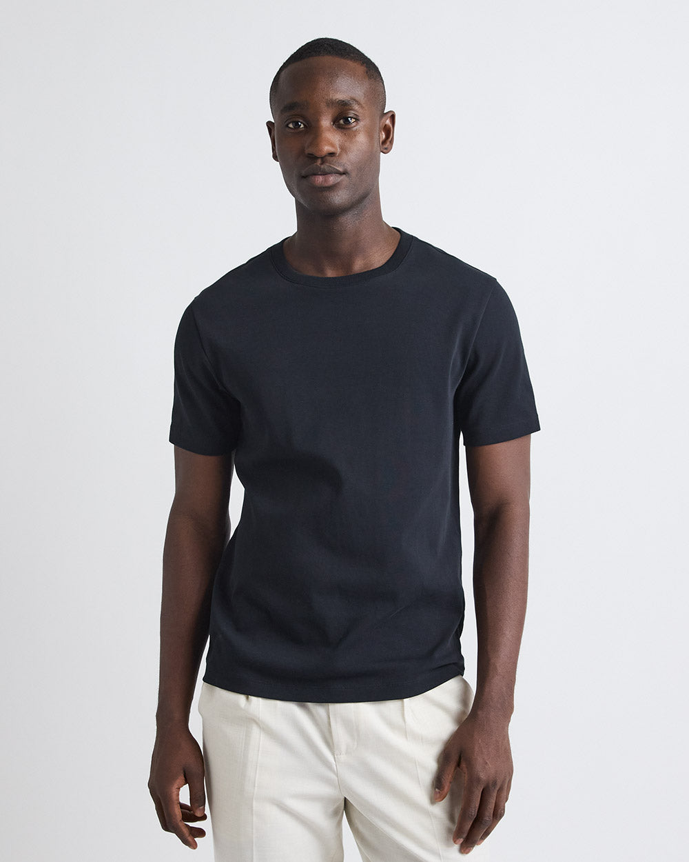 RW&CO Refined Solid Interlock Cotton Crew-Neck Tee