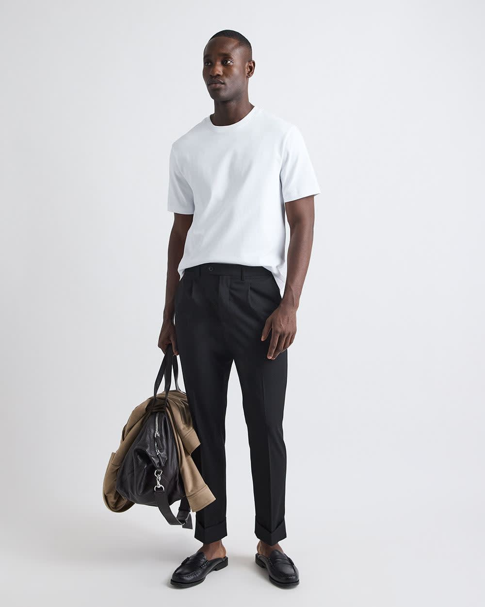 RW&CO Refined Solid Interlock Cotton Crew-Neck Tee