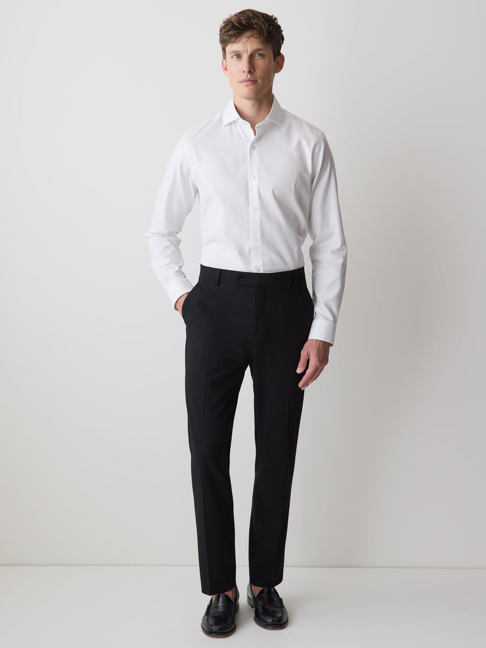 RW&CO Dotted Regular Fit Dress Shirt