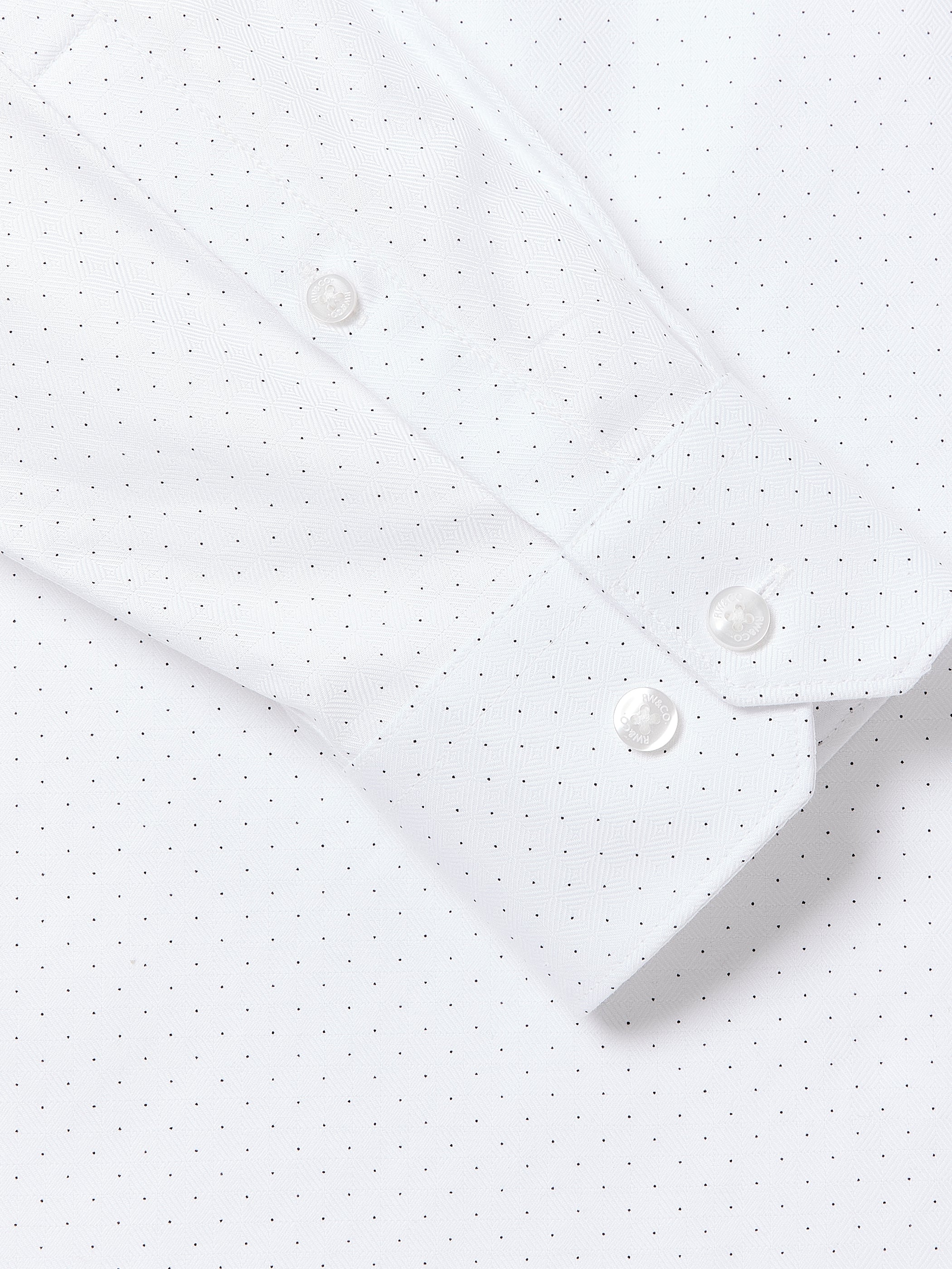 RW&CO Dotted Regular Fit Dress Shirt