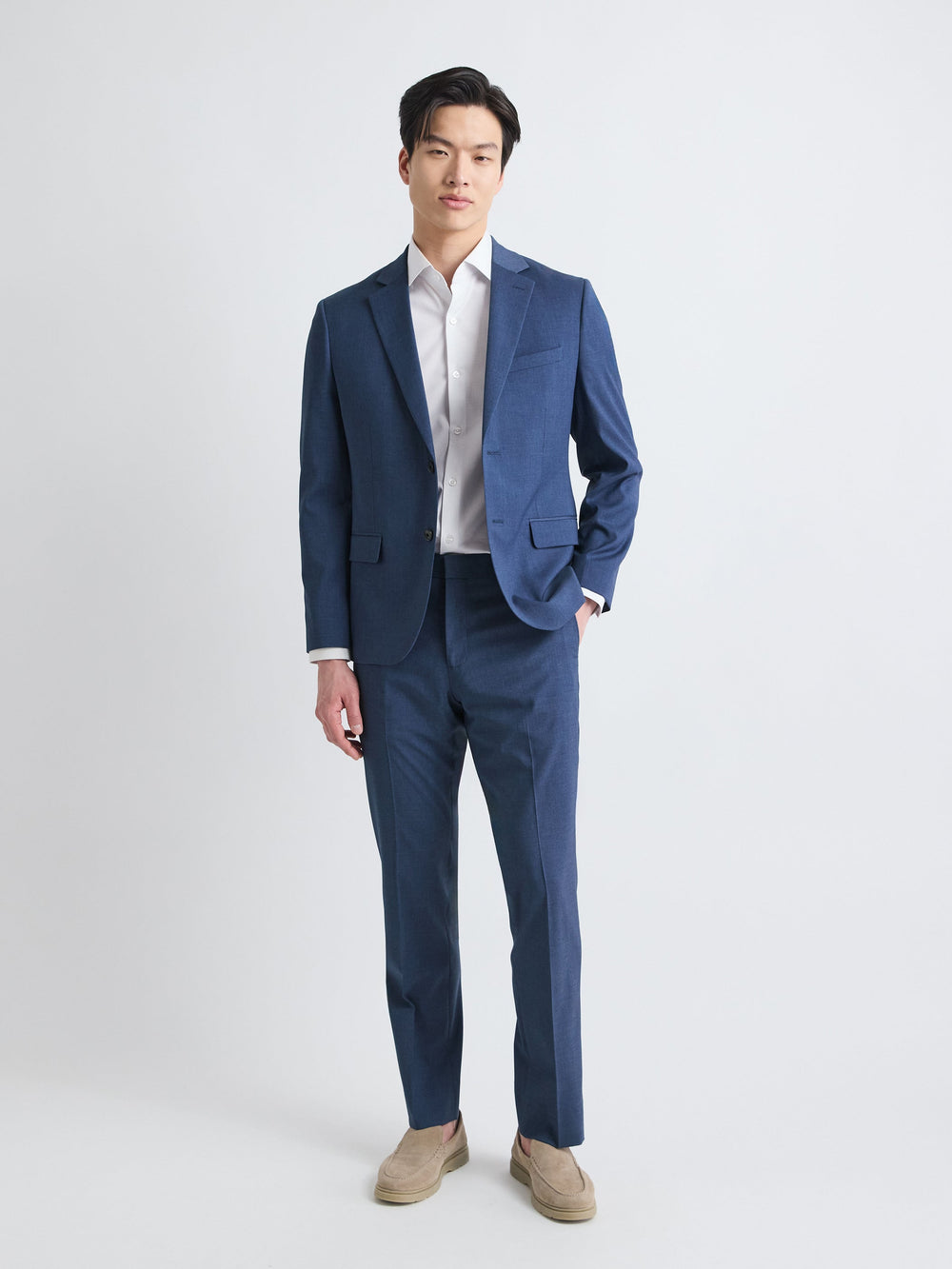 RW&CO Tailored Fit Blue Suit Pant