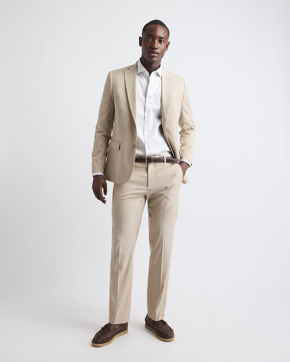 RW&CO Slim Fit Beige Suit Blazer