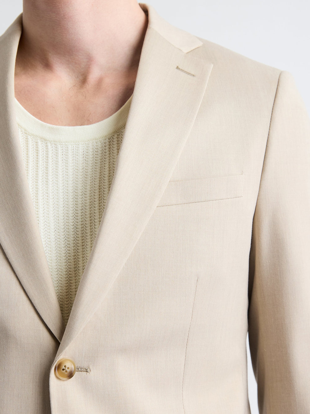 RW&CO Slim Fit Beige Suit Blazer