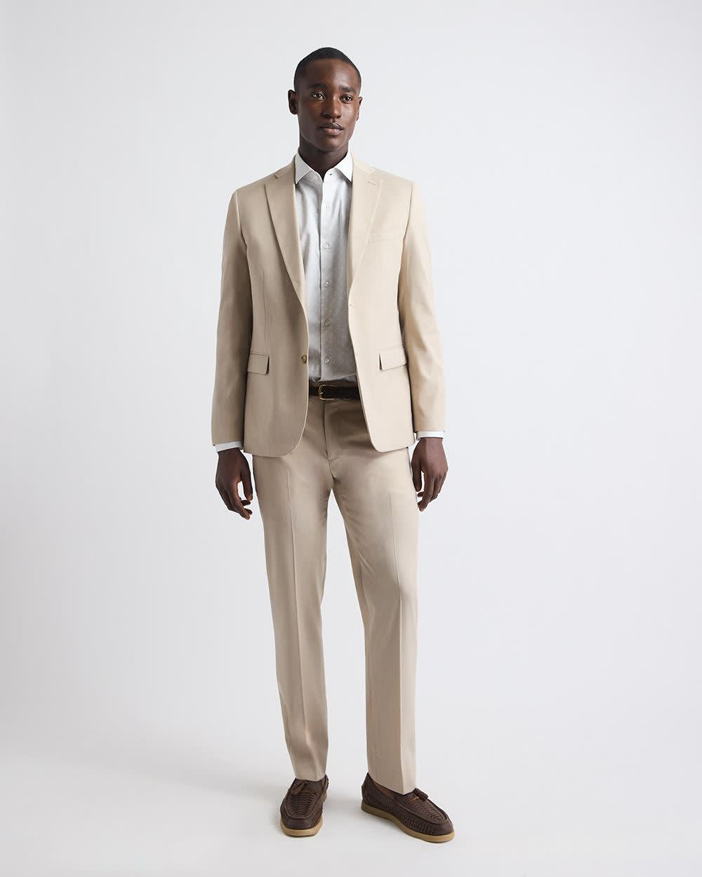 RW&CO Slim Fit Beige Suit Pant