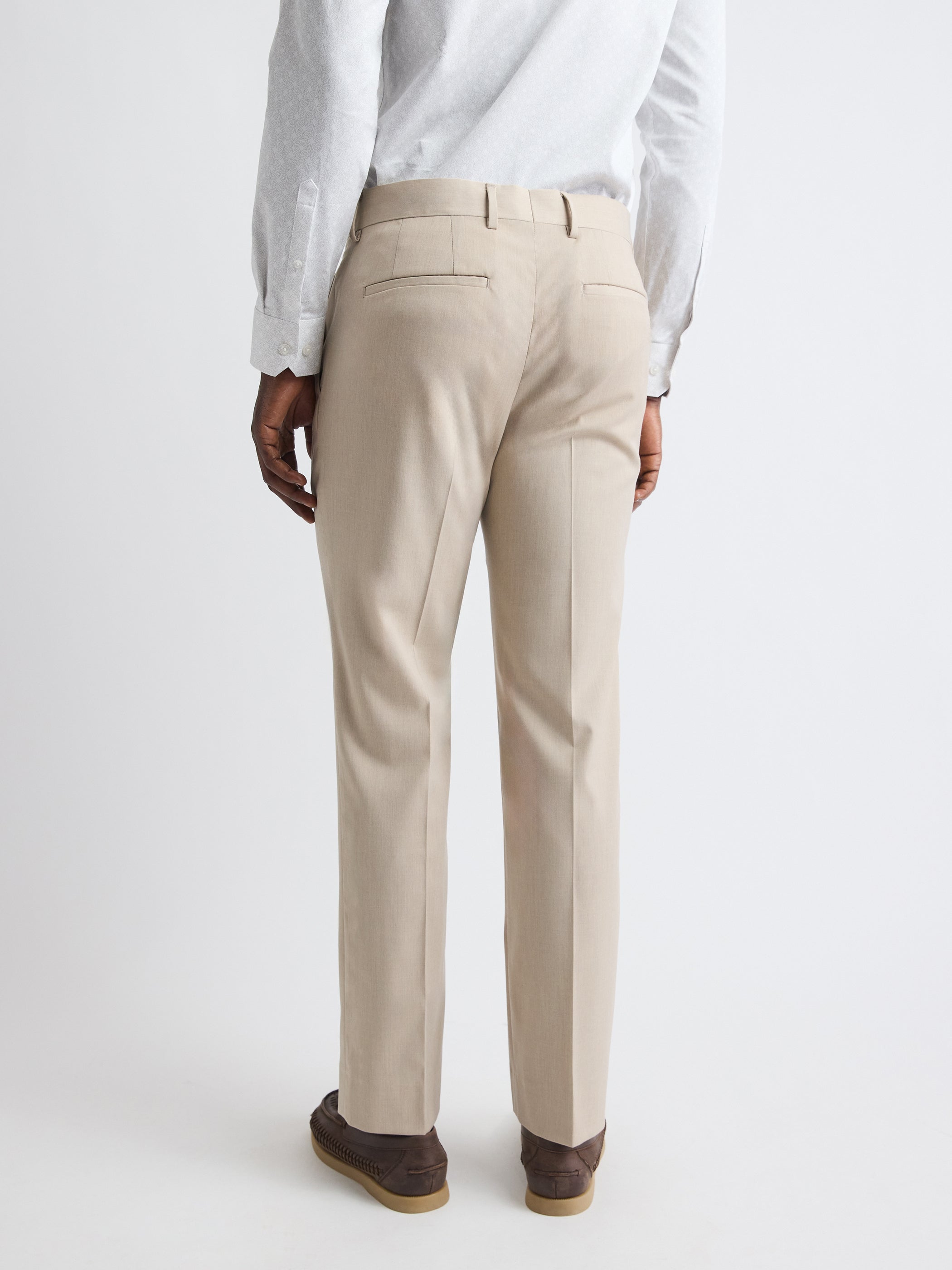 RW&CO Tailored-Fit Beige Suit Pant