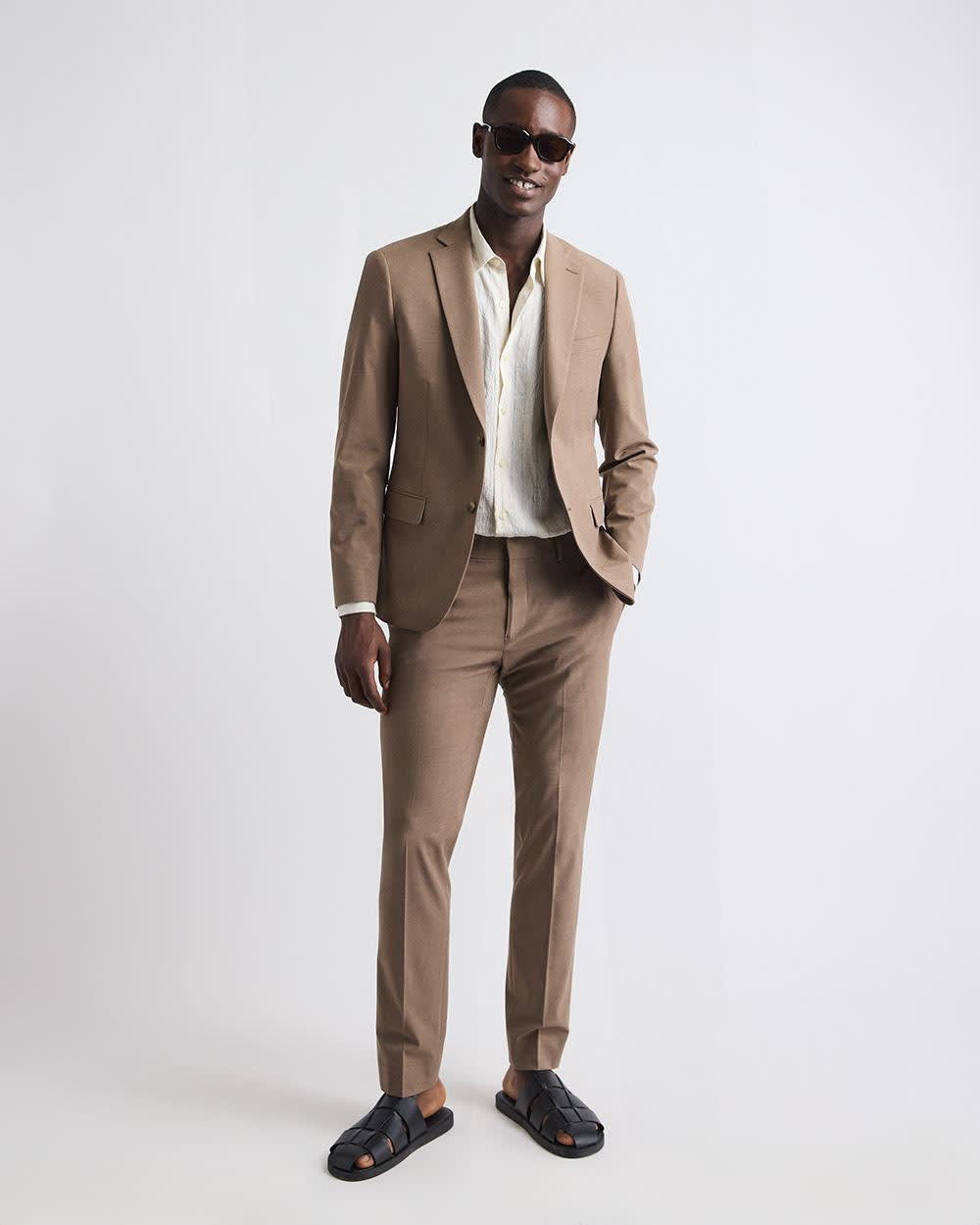 RW&CO Slim-Fit Rose Taupe Suit Pant