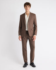 RW&CO Slim Fit Brown Suit Blazer