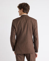 RW&CO Slim Fit Brown Suit Blazer