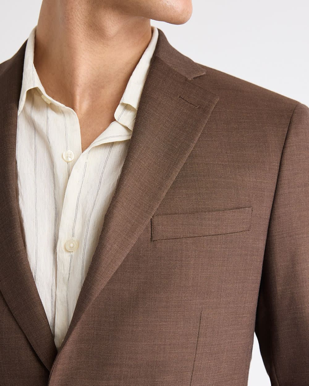 RW&CO Slim Fit Brown Suit Blazer
