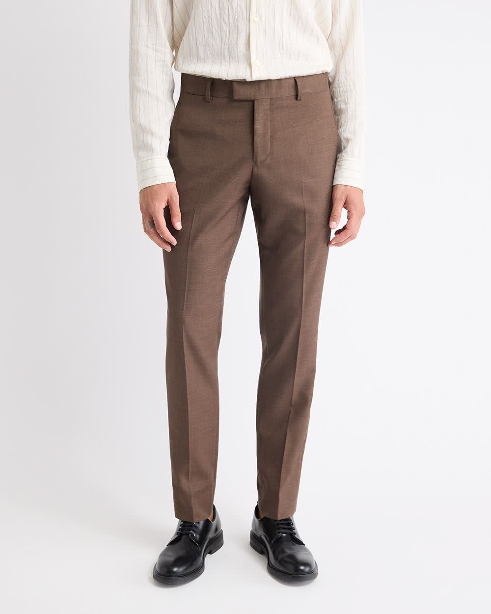 RW&CO Slim Fit Brown Suit Pant