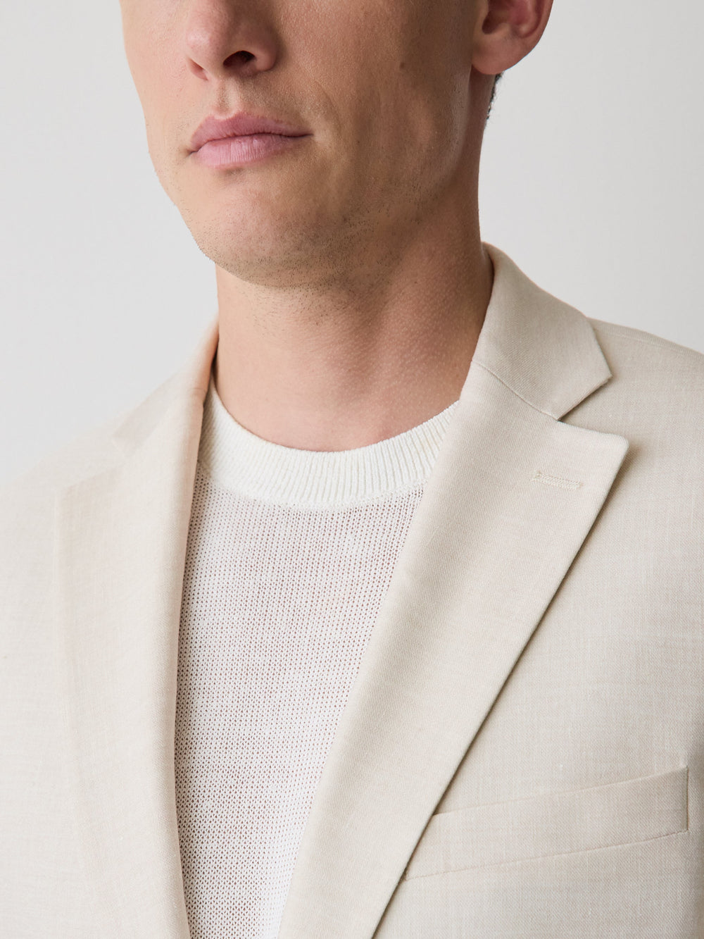 RW&CO Tailored Fit Stretch Linen Blazer