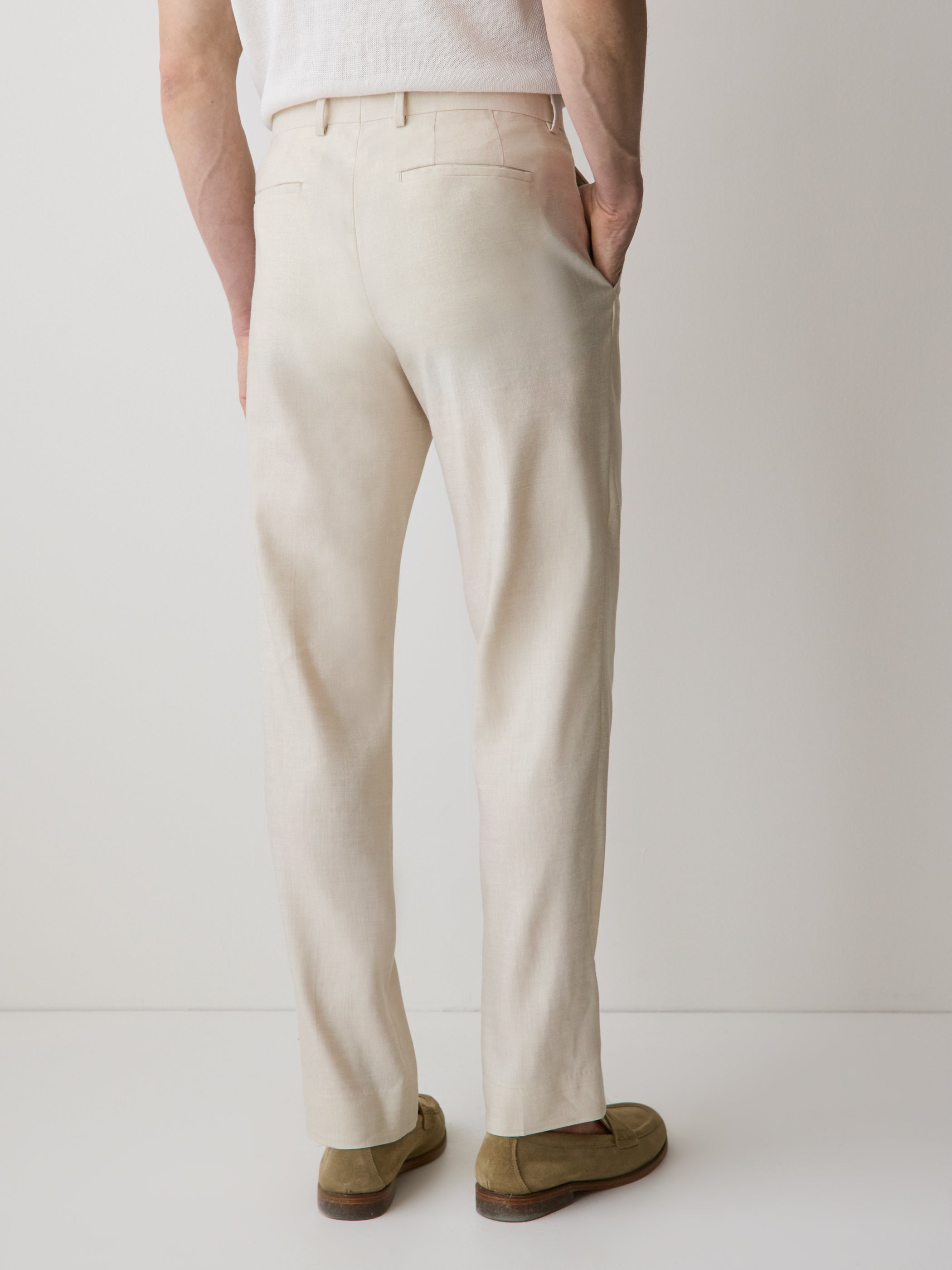 RW&CO Tailored-Fit Linen Suit Pant