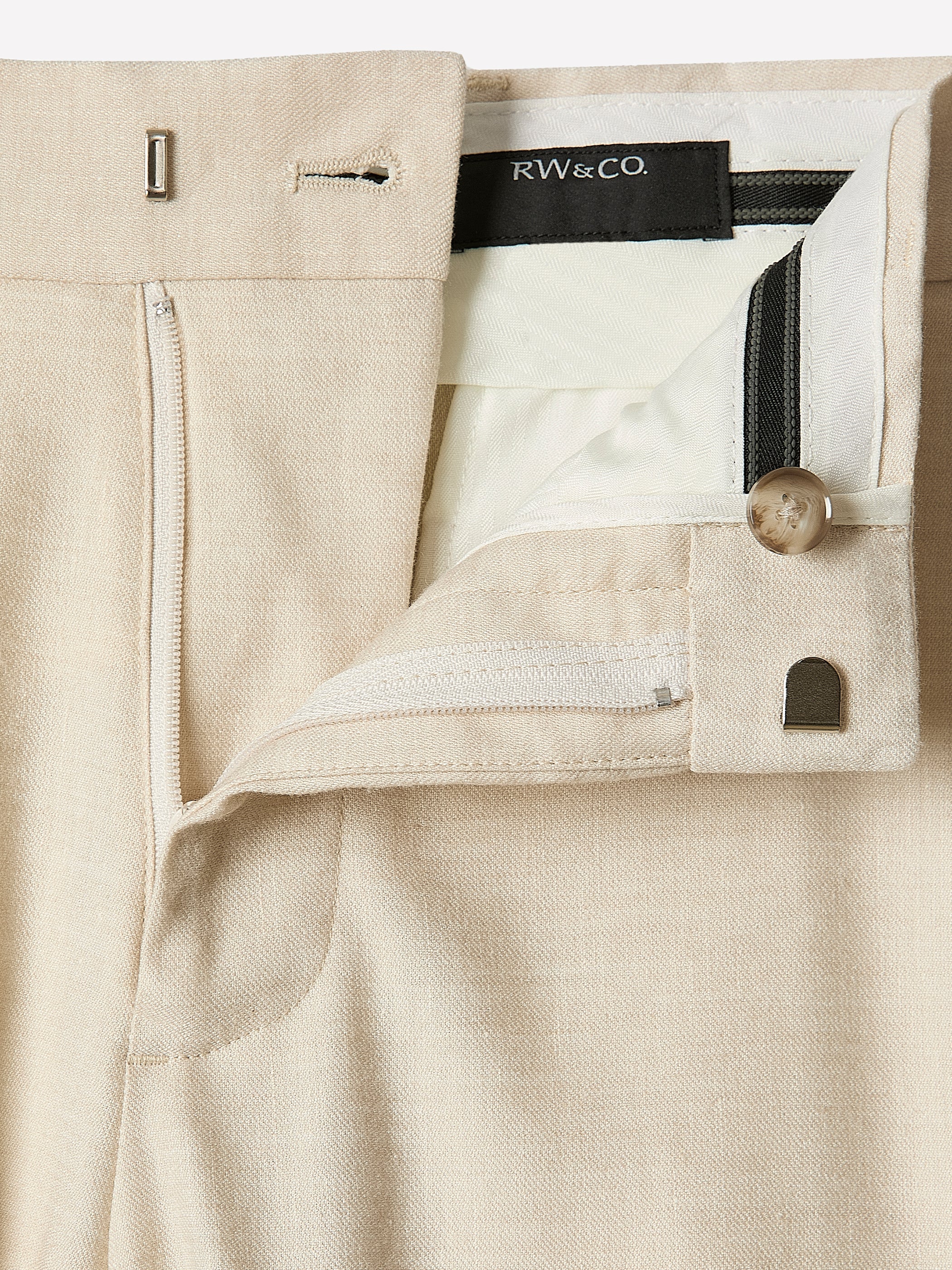 RW&CO Tailored-Fit Linen Suit Pant