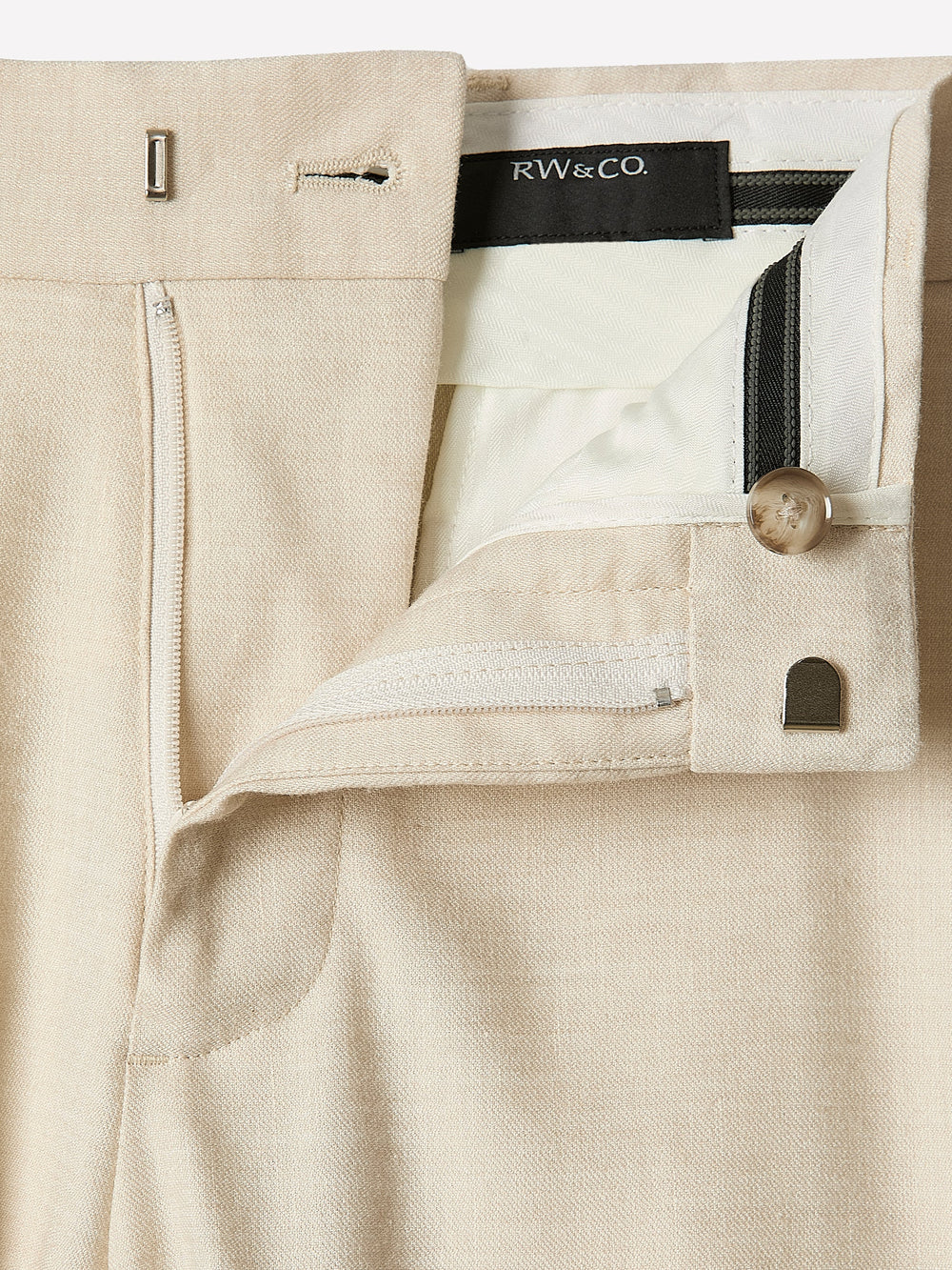RW&CO Tailored-Fit Linen Suit Pant