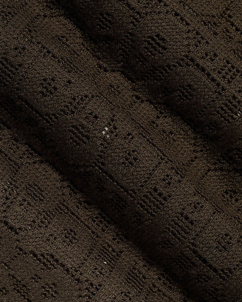 RW&CO Short-Sleeve Lace Shirt with Camp Collar