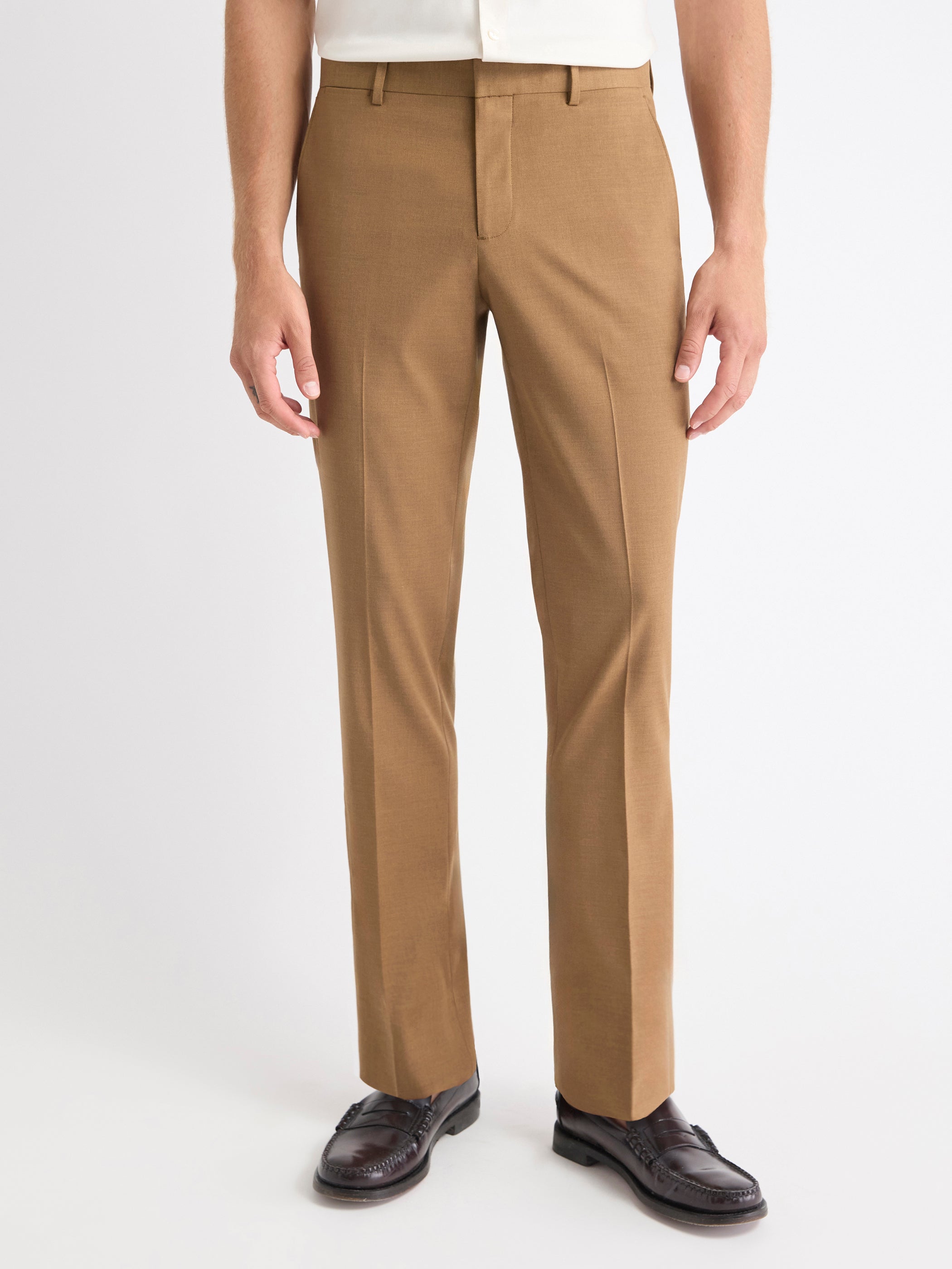 RW&CO Slim Fit Golden Brown Suit Pant