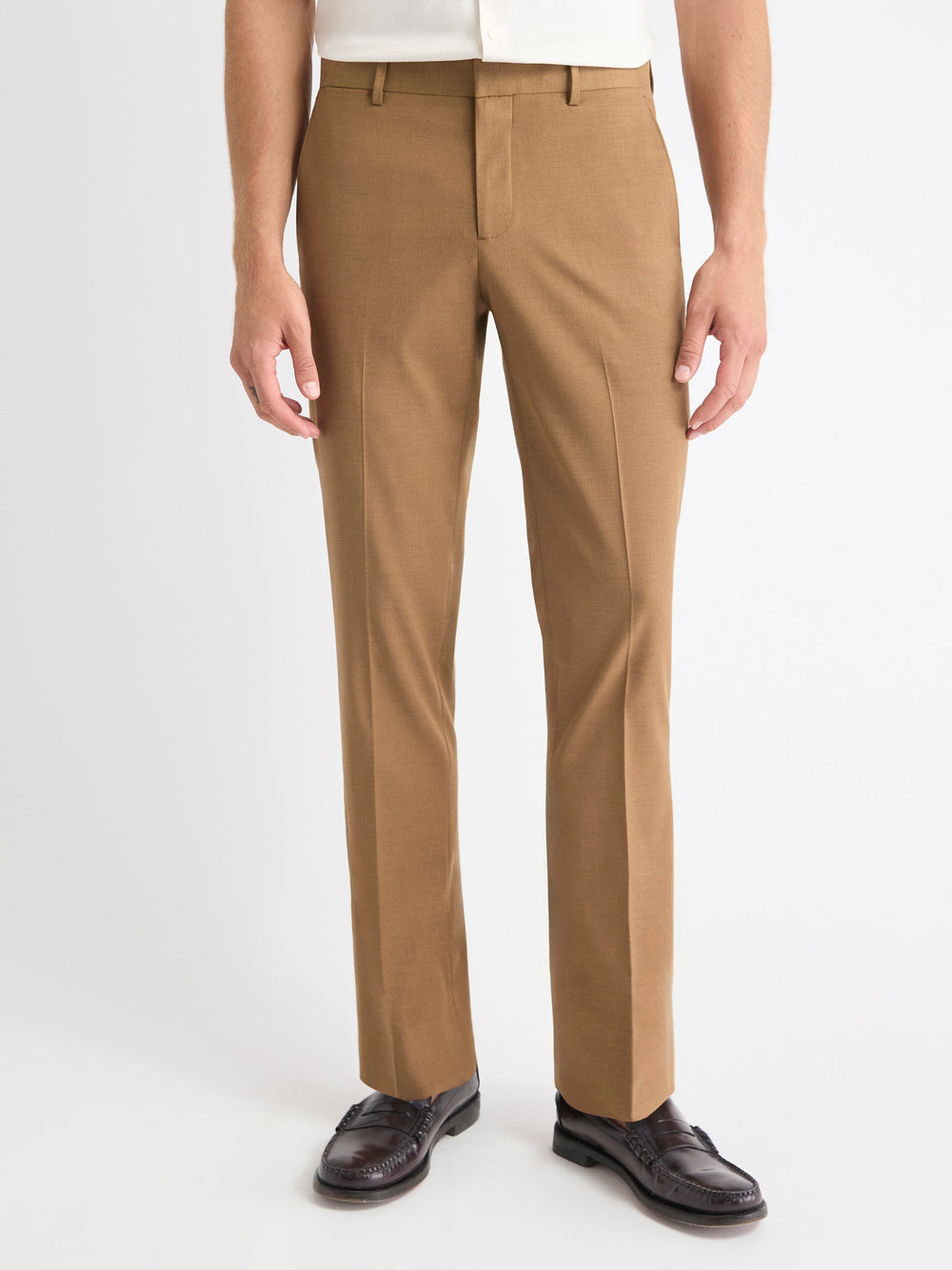 RW&CO Slim Fit Golden Brown Suit Pant