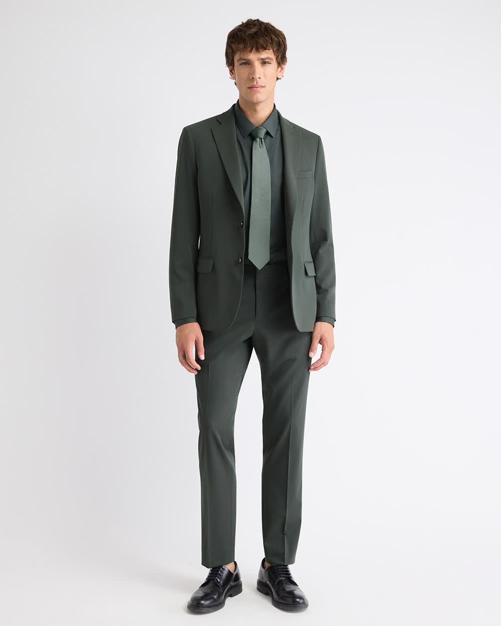 RW&CO Slim Fit Dark Green Suit Pant