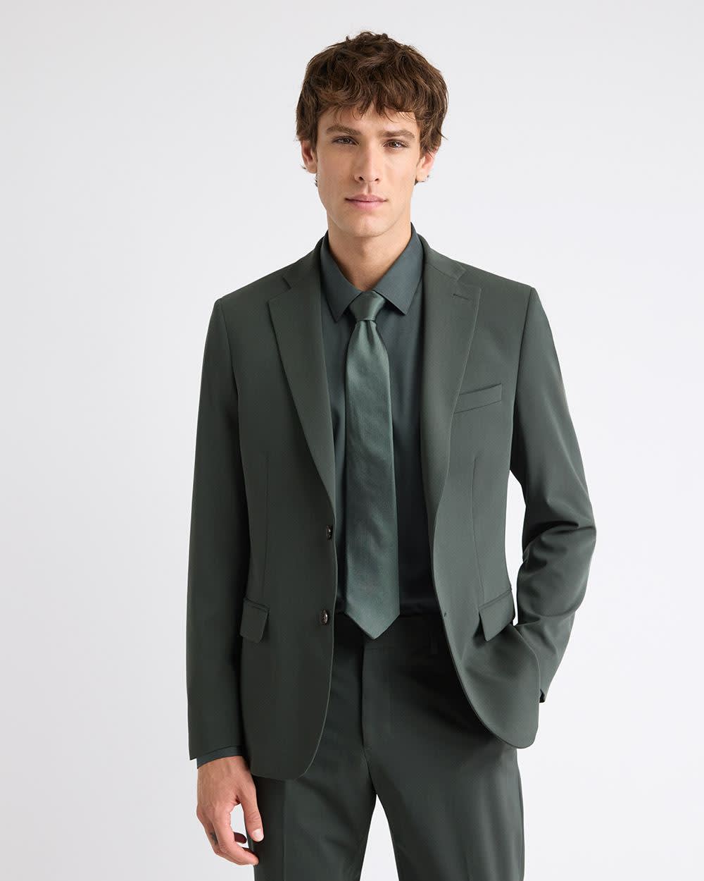 RW&CO Slim Fit Dark Green Suit Blazer
