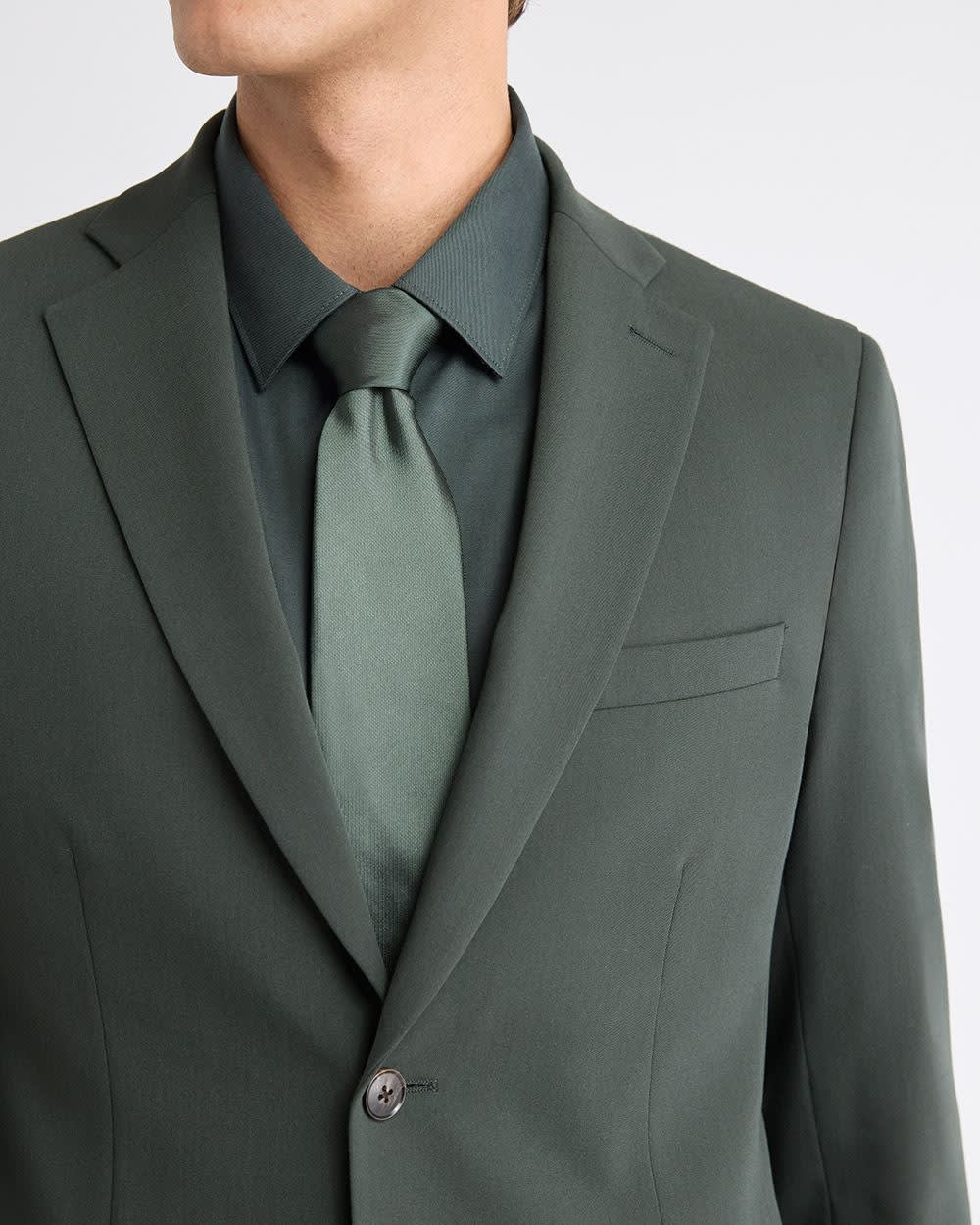 RW&CO Slim Fit Dark Green Suit Blazer