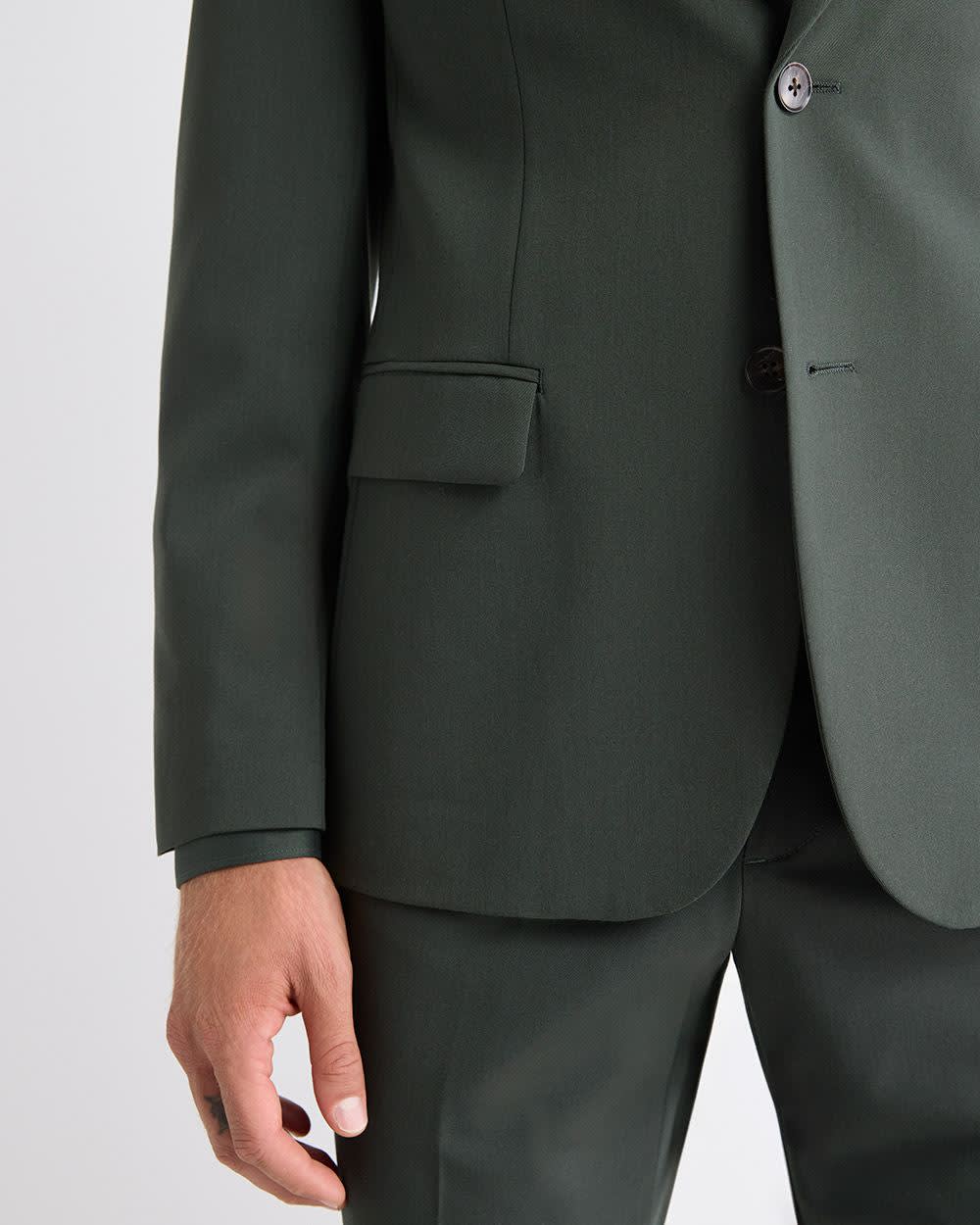 RW&CO Slim Fit Dark Green Suit Blazer