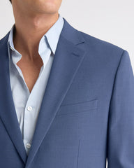 RW&CO Slim Fit Blue Wool-Blend Suit Blazer