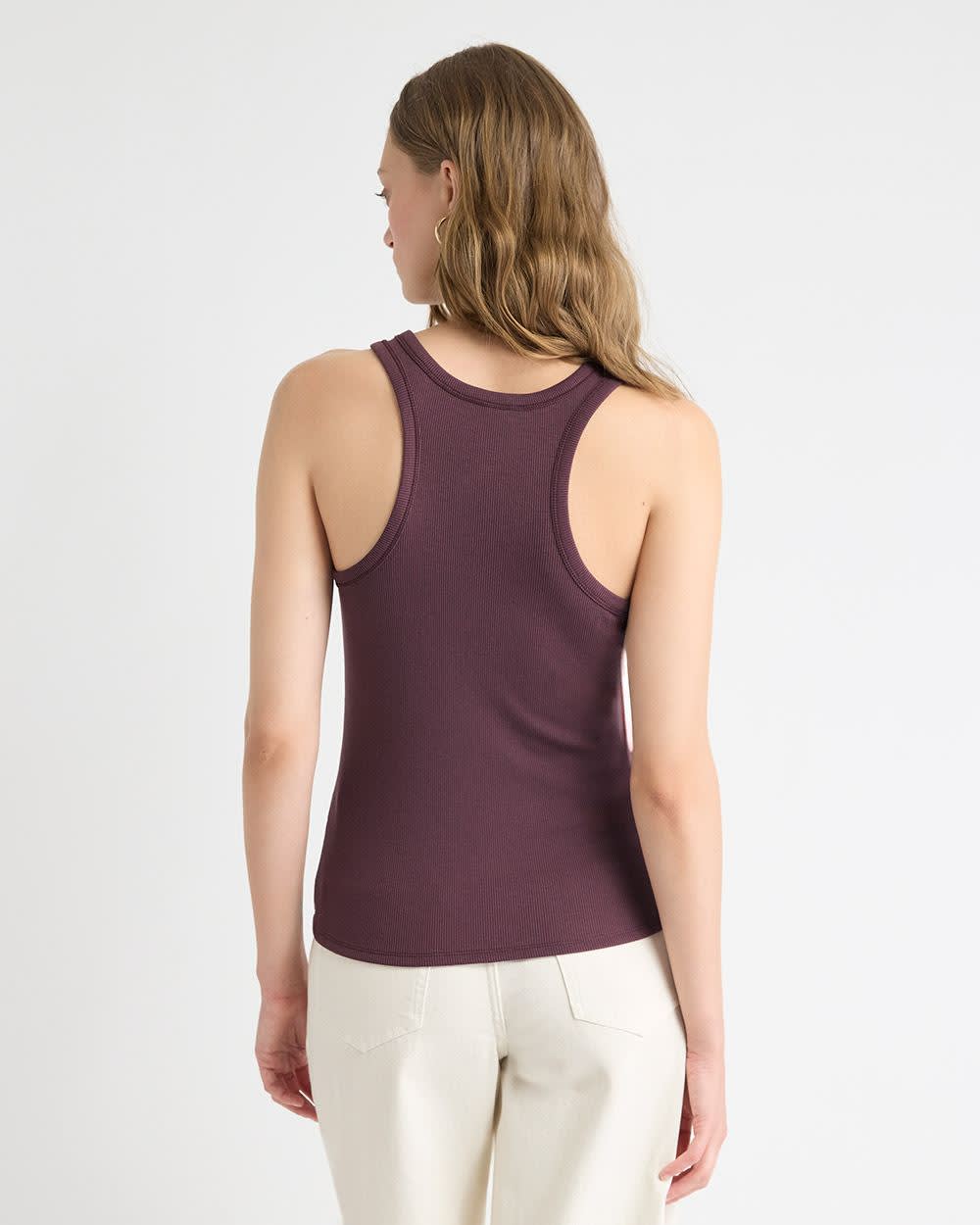 RW&CO Crew-Neck Racerback Fitted Tank
