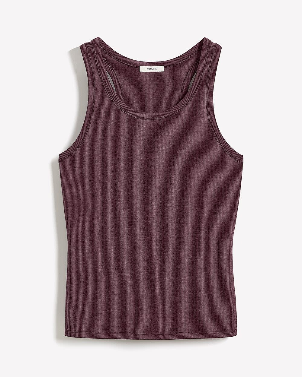 RW&CO Crew-Neck Racerback Fitted Tank