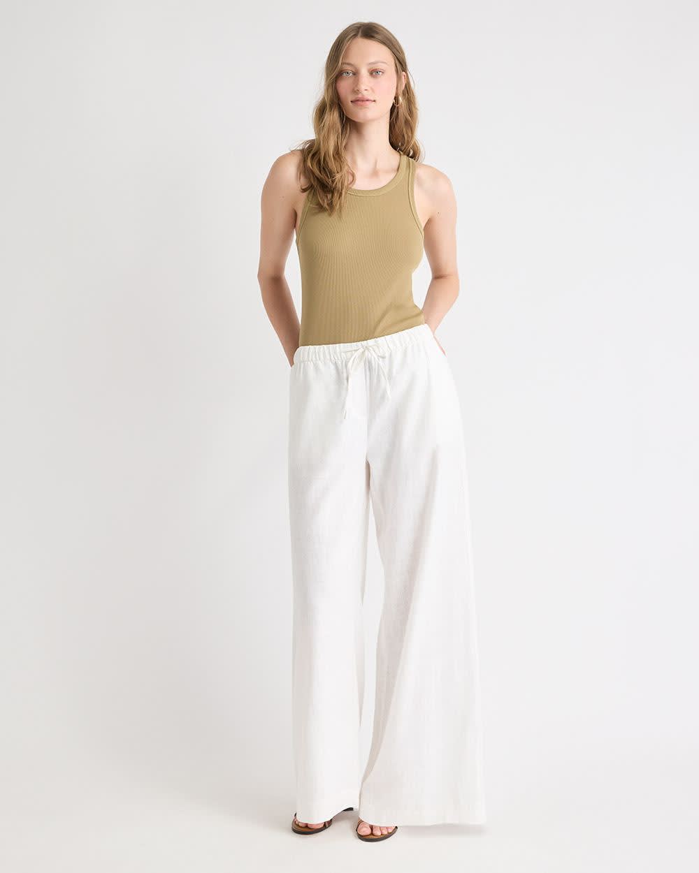 RW&CO Crew-Neck Racerback Fitted Tank