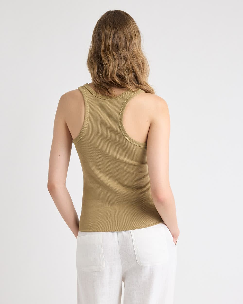 RW&CO Crew-Neck Racerback Fitted Tank