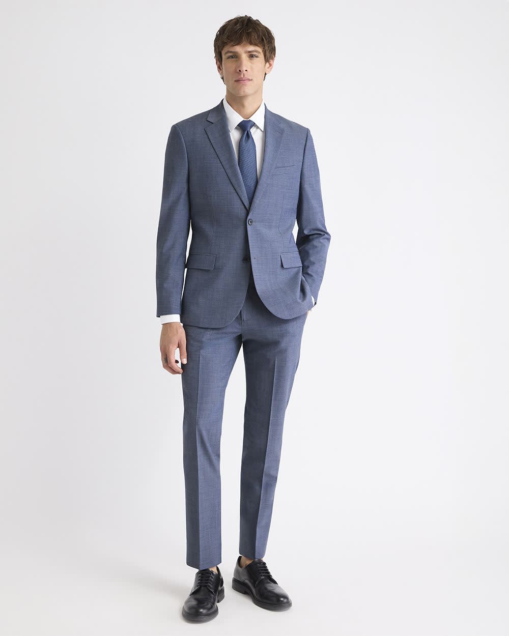 RW&CO Slim-Fit Wool Check Suit Blazer