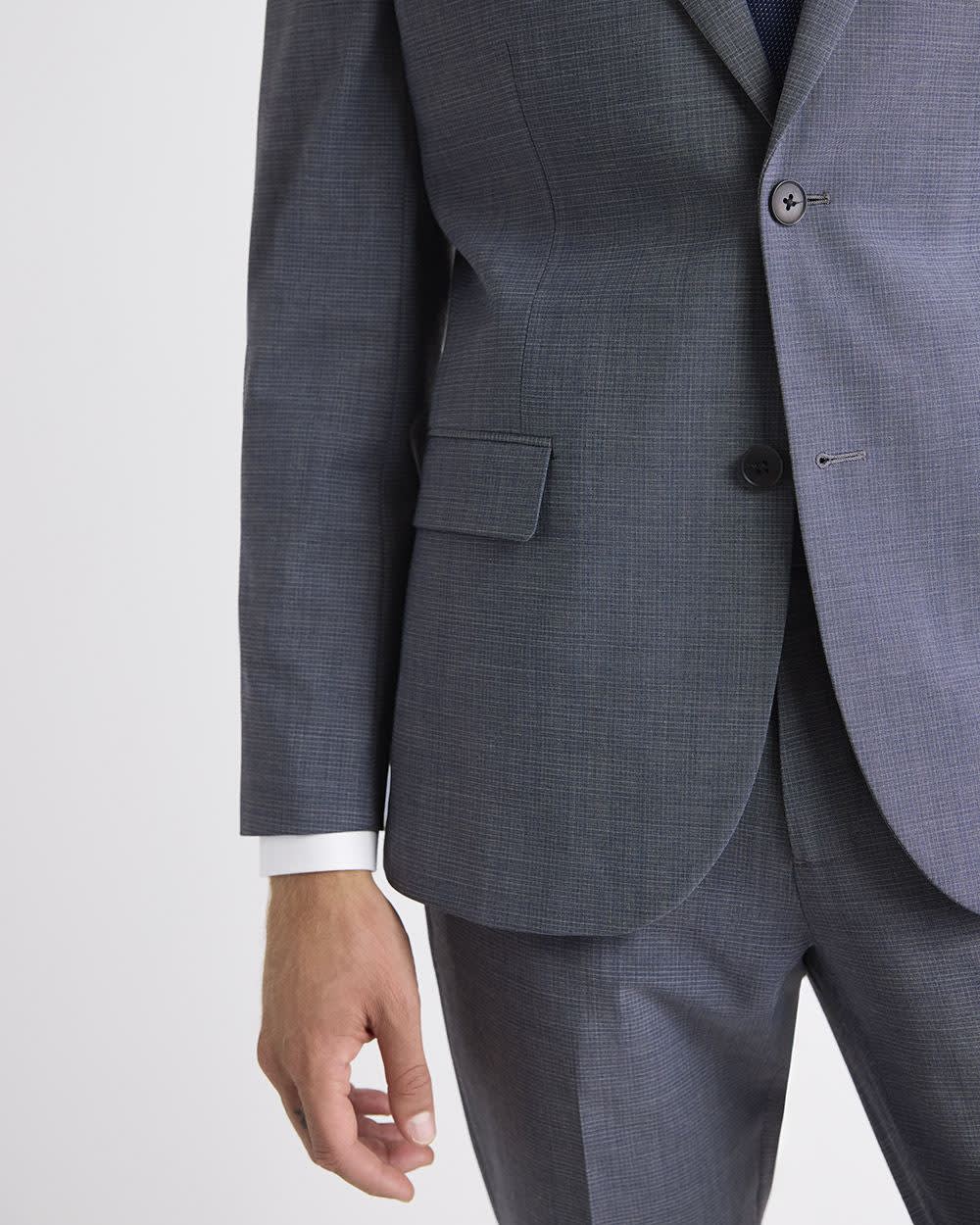 RW&CO Slim-Fit Wool Check Suit Blazer
