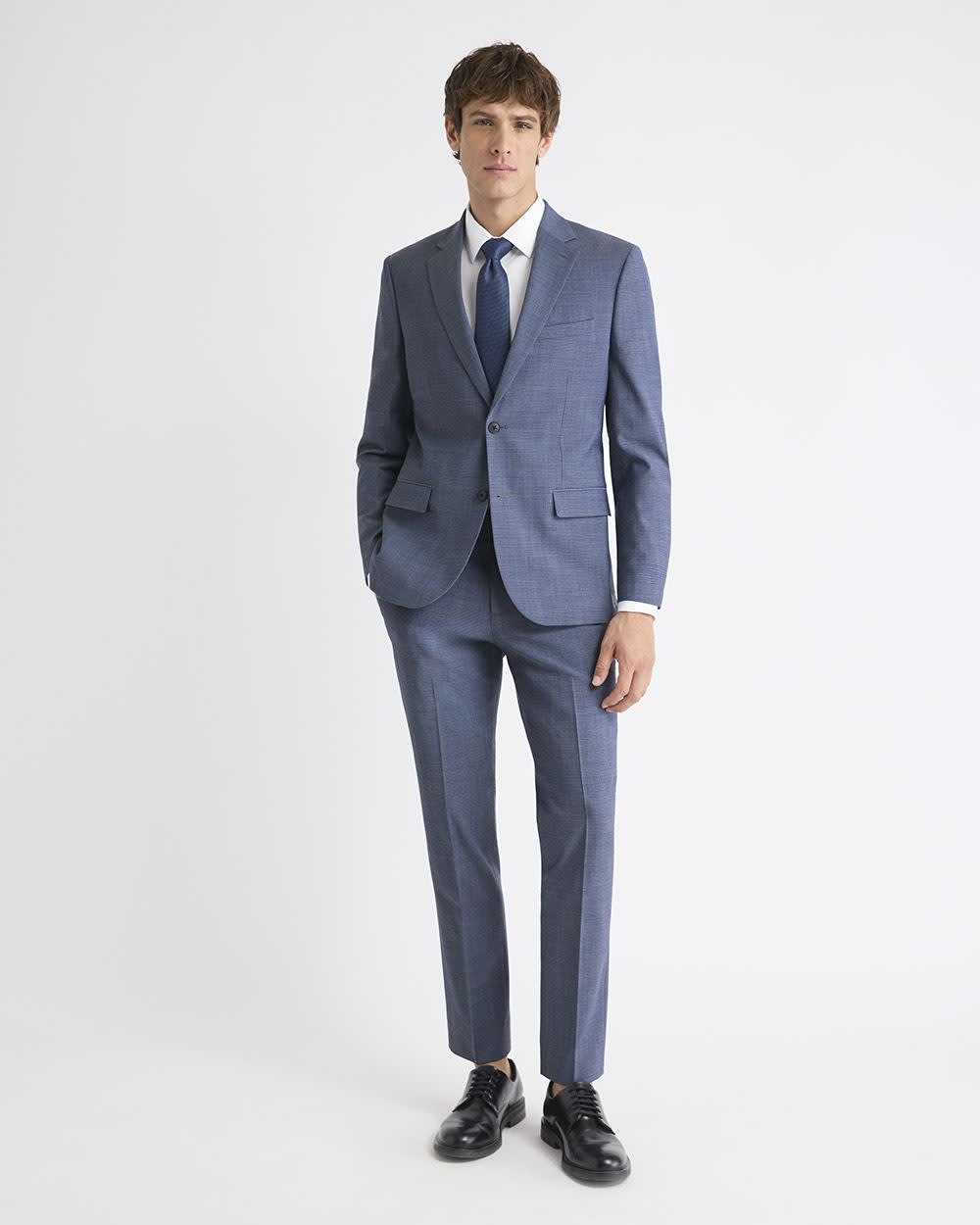RW&CO Slim-Fit Wool Check Suit Pant