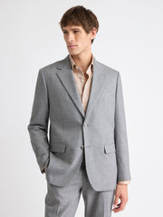 RW&CO Tailored-Fit Grey Hopsack Suit Blazer