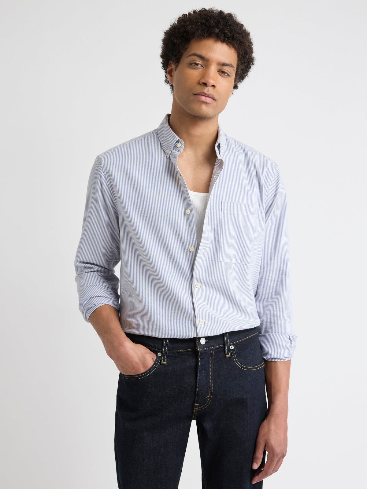 RW&CO Striped Long-Sleeve Shirt