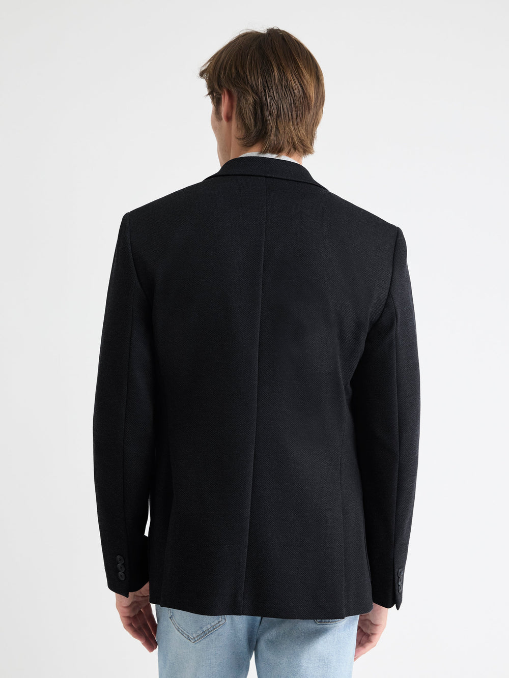RW&CO Slim-Fit Textured Knit Blazer