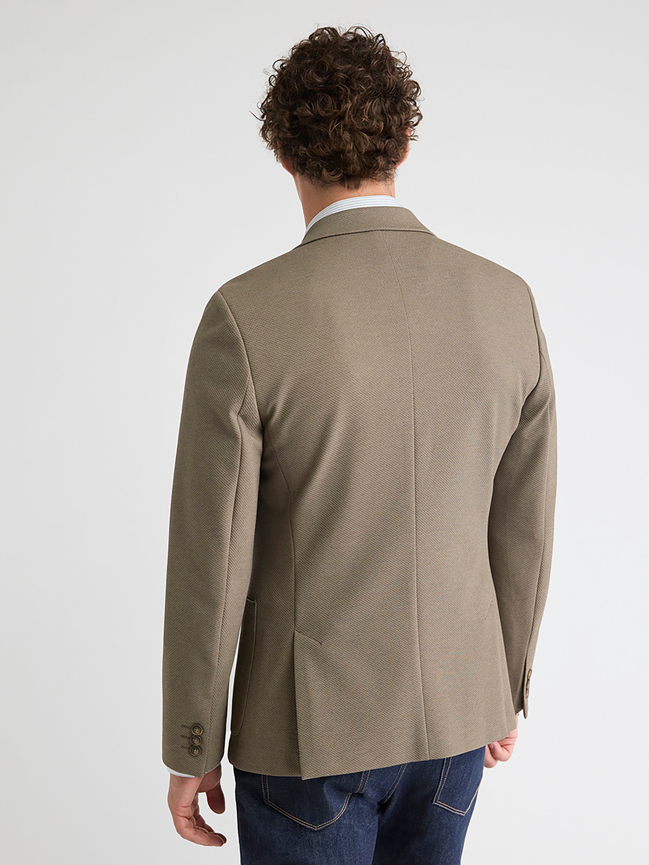 RW&CO Slim-Fit Textured Knit Blazer
